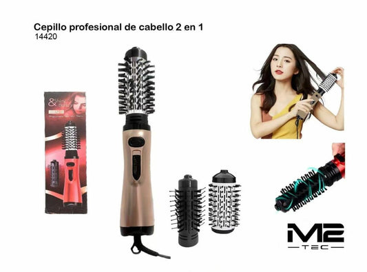 Escova Profissional de Cabelo 2 em 1 – Alisa e Dá Volume